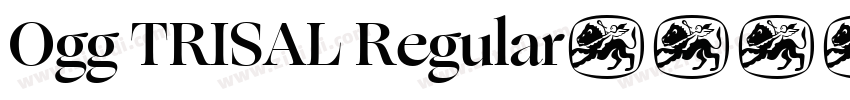 Ogg TRISAL Regular字体转换